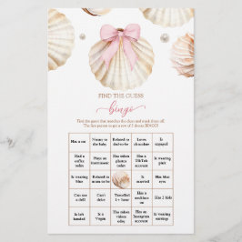 Lámina Búsqueda de Bingo de Invitado en el Baby Shower de