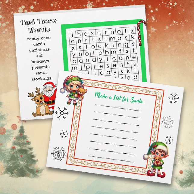 Lámina Búsqueda de palabras de navidades y actividad de l (Subido por el creador)