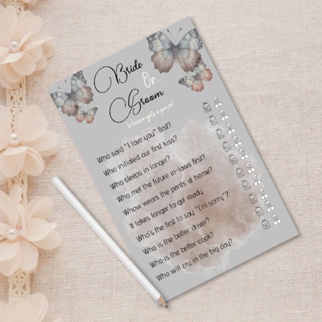 Lámina Butfly Bridal Shower | Juego de novias o novios (Subido por el creador)