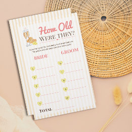 Lámina Butter Together bridal Game How Old Were They ?