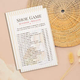 Lámina Butter Together Bridal Shower Shoe Game 