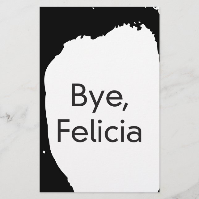 Lámina bye felicia (Anverso)