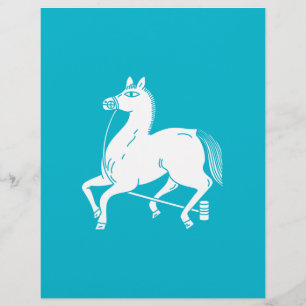 Lámina Caballo campeón atado