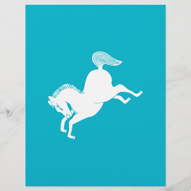 Lámina Caballo corriendo (Anverso)
