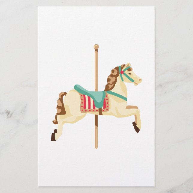 Lámina Caballo de carrusel (Anverso)