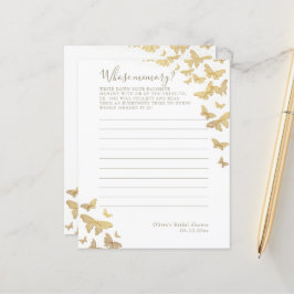 Lámina Caballo de mariposa dorada ducha de novia cuyo jue