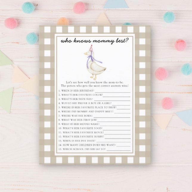 Lámina Caballo lindo - Quién conoce mejor a mamá (Subido por el creador)