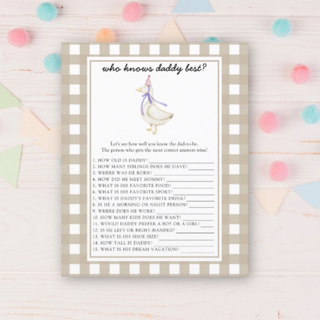 Lámina Caballo lindo - Quién conoce mejor juego a papá (Subido por el creador)