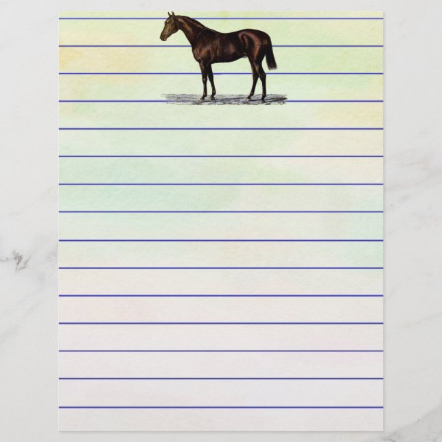 Lámina Caballo marrón (Anverso)