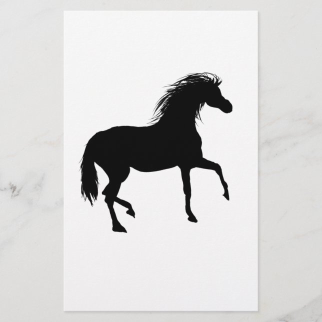 Lámina Caballo negro (Anverso)