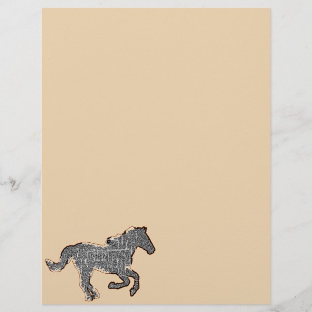 Lámina caballo negro (Anverso)
