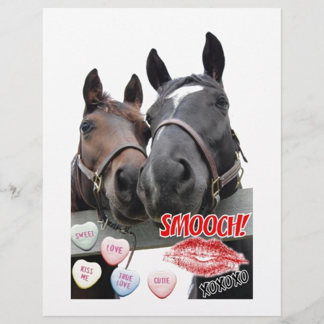 Lámina Caballos el día de San Valentín (Anverso)