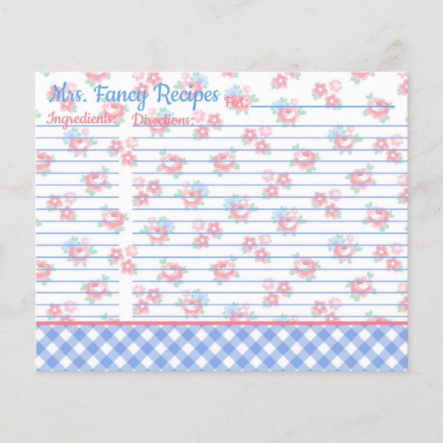 Lámina Cabaña Rústica Shabby Chic Floral Personalizado (Anverso)