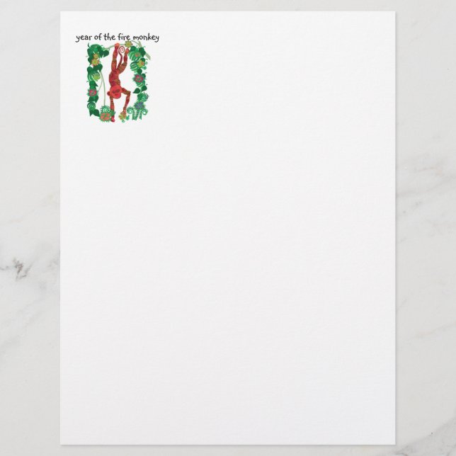 Lámina Cabecera de la carta de 2016 del personalizado chi (Anverso)