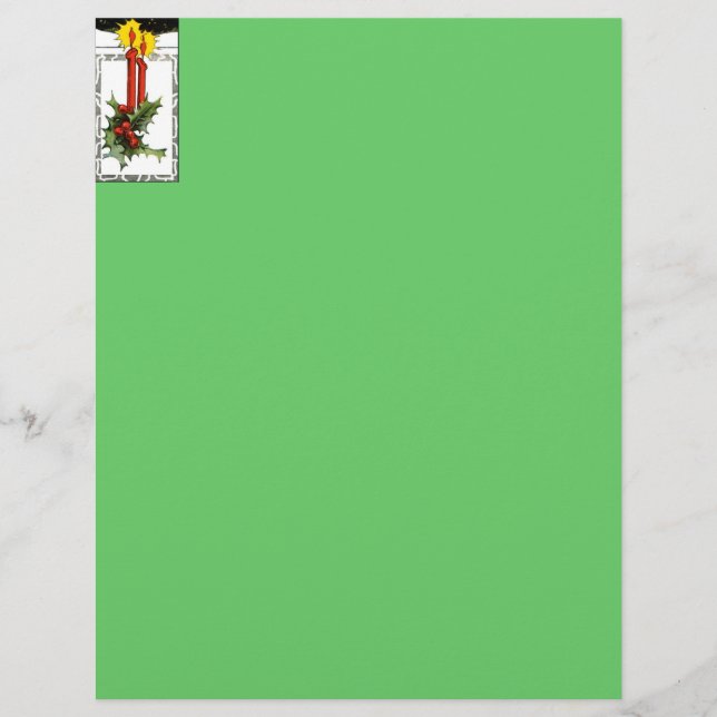 Lámina Cabecera de la carta de las velas de los navidades (Anverso)