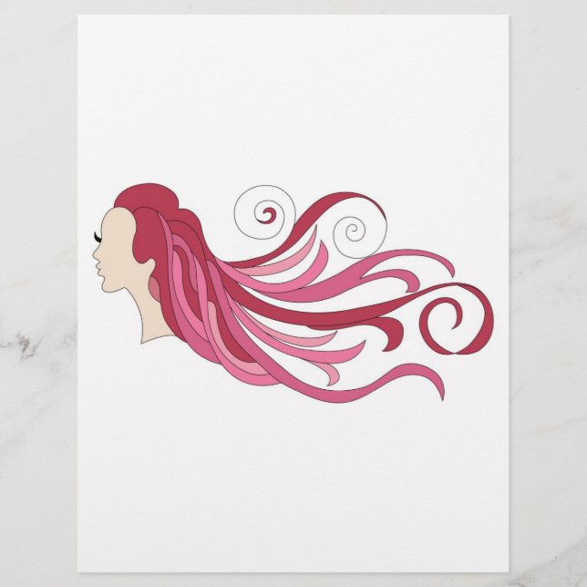 Lámina Cabello colorido (Anverso)