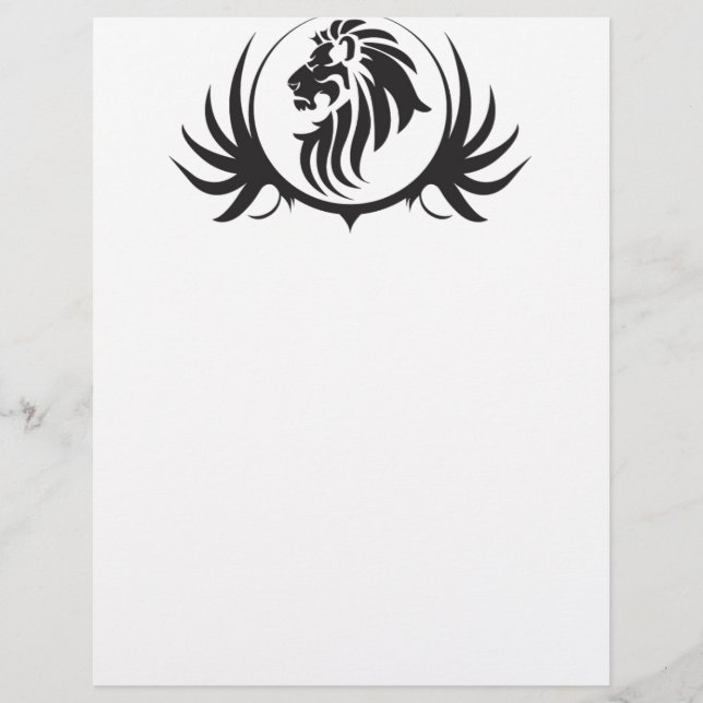 Lámina Cabeza de Leones Negros (Anverso)