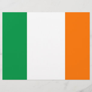 Lámina Cabeza de letra con bandera de Irlanda