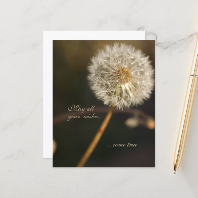 Lámina Cabeza de semilla de Dandelion en tonos marrones (Anverso/Reverso In Situ)