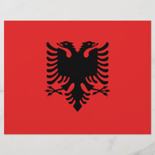 Lámina Cabezal con bandera de Albania