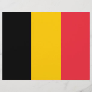Lámina Cabezal con bandera de Bélgica