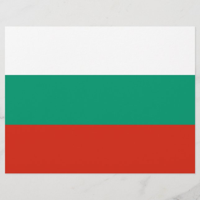 Lámina Cabezal con bandera de Bulgaria (Anverso)