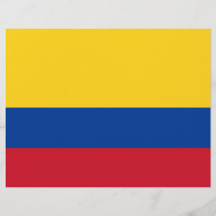 Lámina Cabezal con bandera de Colombia