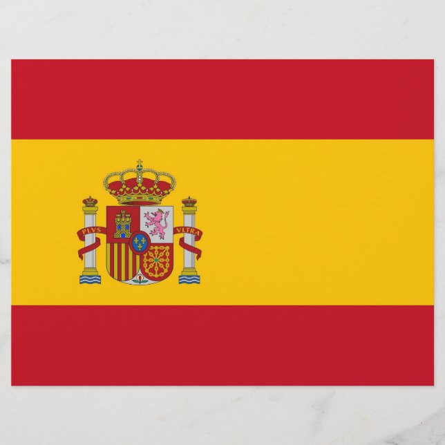Lámina Cabezal con bandera de España (Anverso)