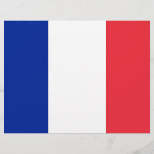 Lámina Cabezal con bandera de Francia