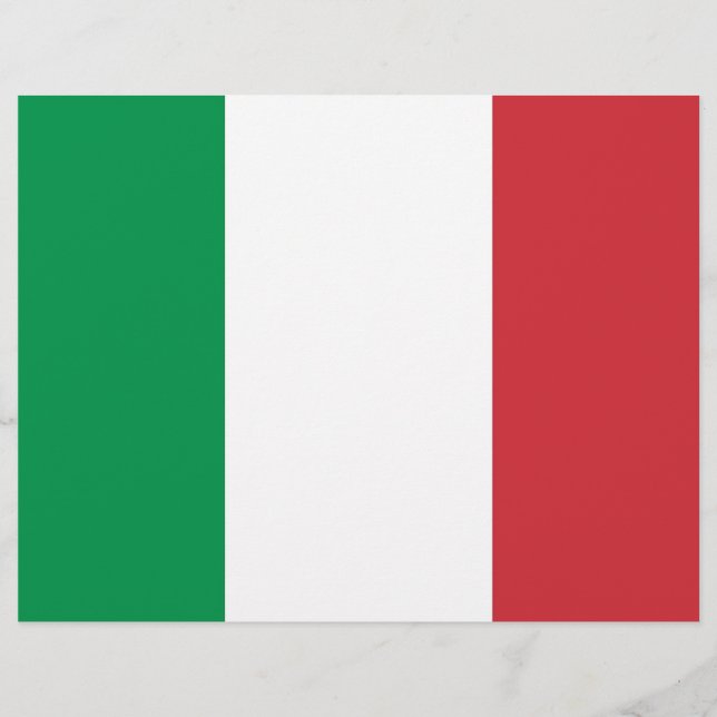 Lámina Cabezal con bandera de Italia (Anverso)