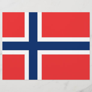 Lámina Cabezal con bandera de Noruega