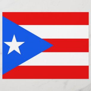Lámina Cabezal con bandera de Puerto Rico, Estados Unidos