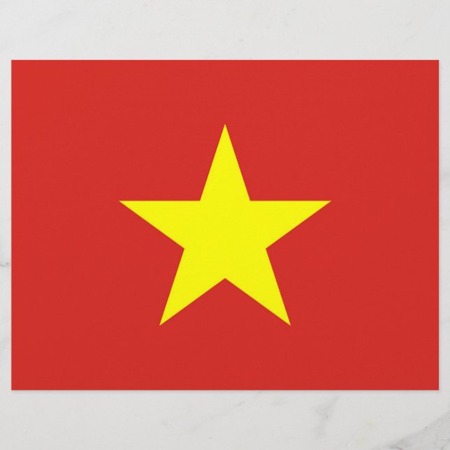 Lámina Cabezal con bandera de Vietnam (Anverso)