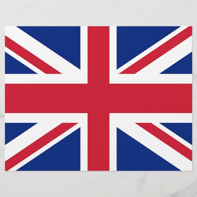 Lámina Cabezal con bandera del Reino Unido (Anverso)