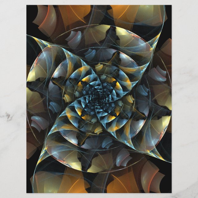 Lámina Cabezal de Arte Abstracto PinWheel (Anverso)