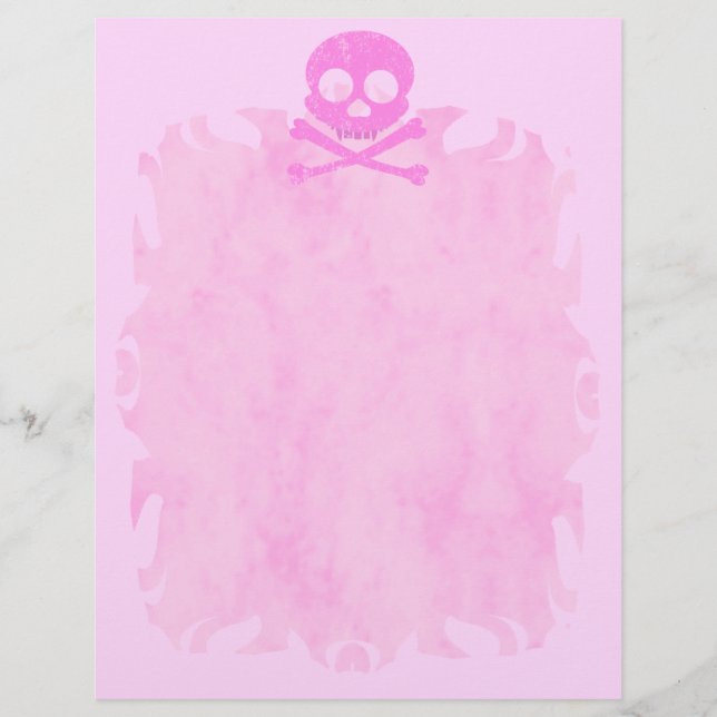 Lámina Cabezal de la flama rosa de cráneo alterada (Anverso)
