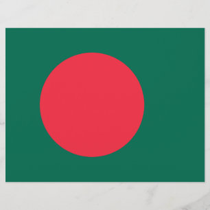 Lámina Cabezal de letra con bandera de Bangladesh