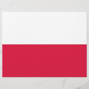Lámina Cabezal de letra con bandera de Polonia