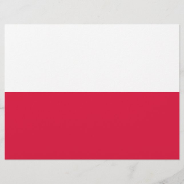 Lámina Cabezal de letra con bandera de Polonia (Anverso)