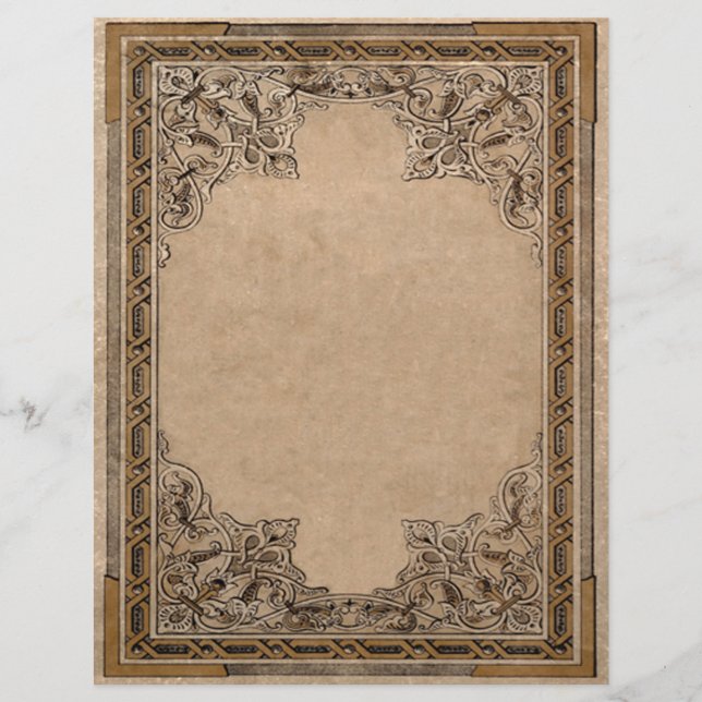 Lámina Cabezal de letras para libro de sombras (Anverso)