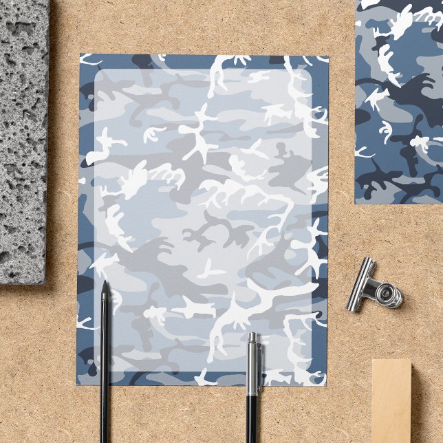 Lámina Cabezal militar del camuflaje azul de nieve en inv (Subido por el creador)