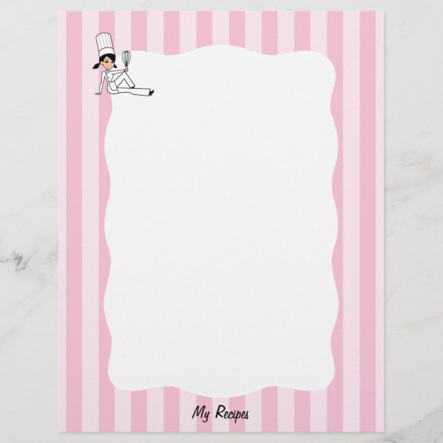 Lámina Cableado de receta del chef para ligantes (Anverso)