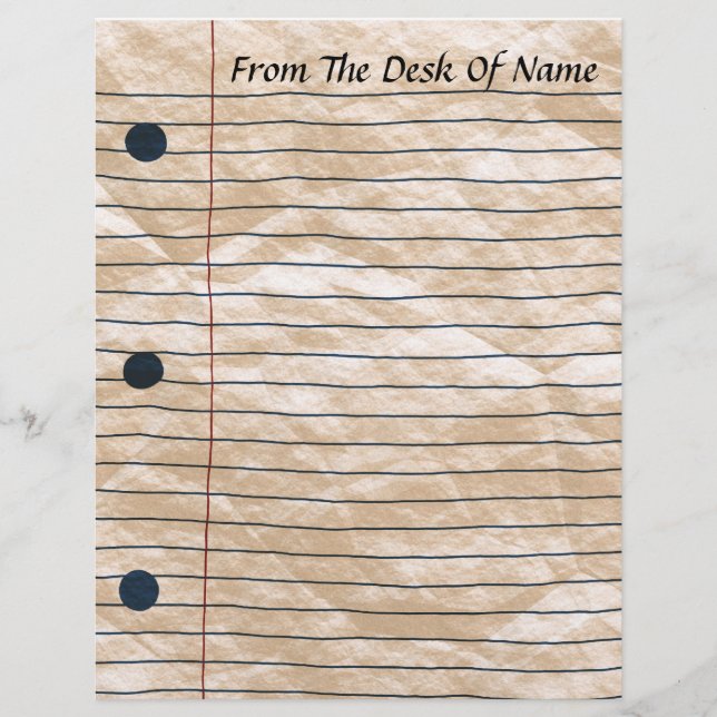 Lámina Cabletera de papel de escritorio cruzado (Anverso)