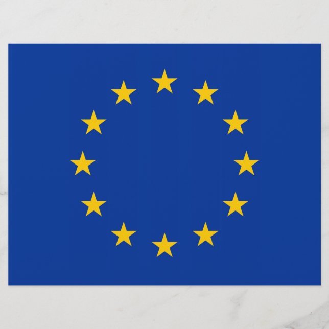 Lámina Cabletero con bandera de la Unión Europea (Anverso)