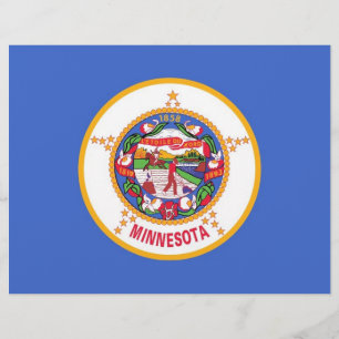 Lámina Cabletero con bandera de Minnesota, Estados Unidos