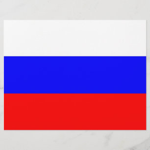 Lámina Cabletero con bandera de Rusia