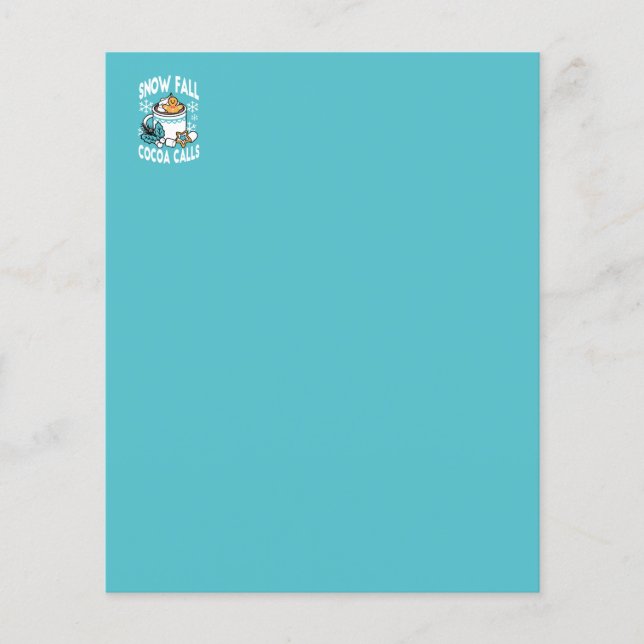 Lámina Cacao caliente y encanto invernal - Llamadas de ca (Anverso)