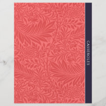 Cacerolas | Divisor de Recetas | Floral Rojo Vinta