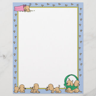 Lámina Cachorros marrones