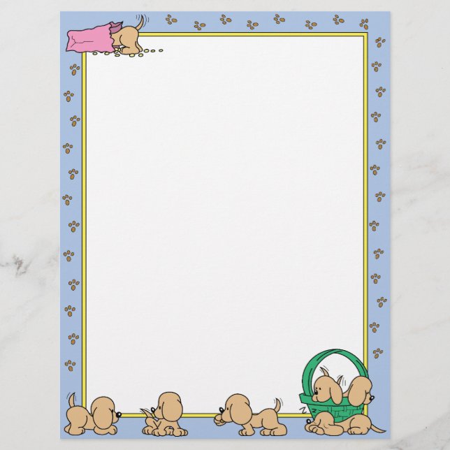 Lámina Cachorros marrones (Anverso)